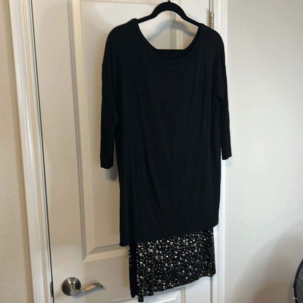Black Dylan Grey jersey dress.